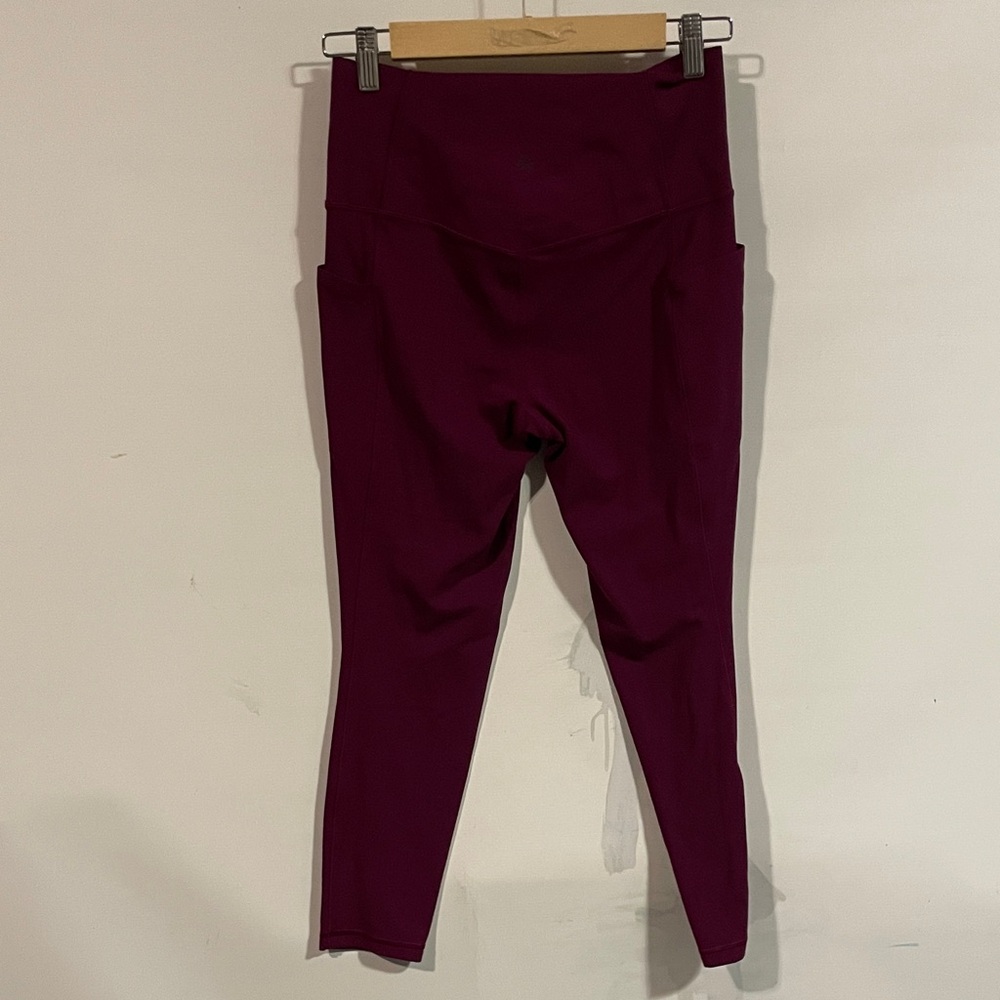 Athleta Women's High-Waisted Burgundy Pants - Picture 4 of 4
